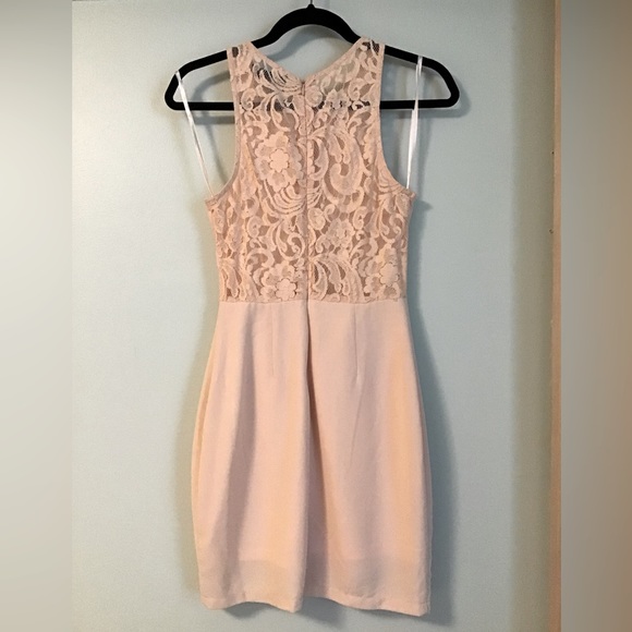 blush stretch lace dress size 2 4 US - Picture 2 of 3